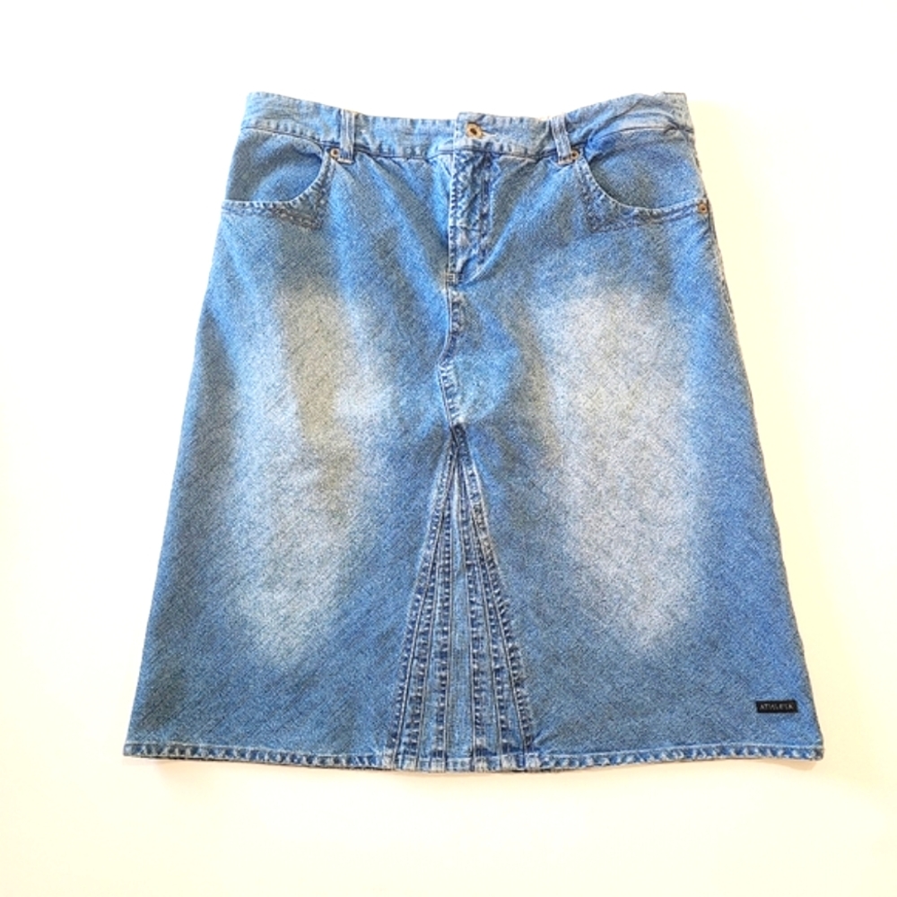 Athleta Denim A Line Skirt